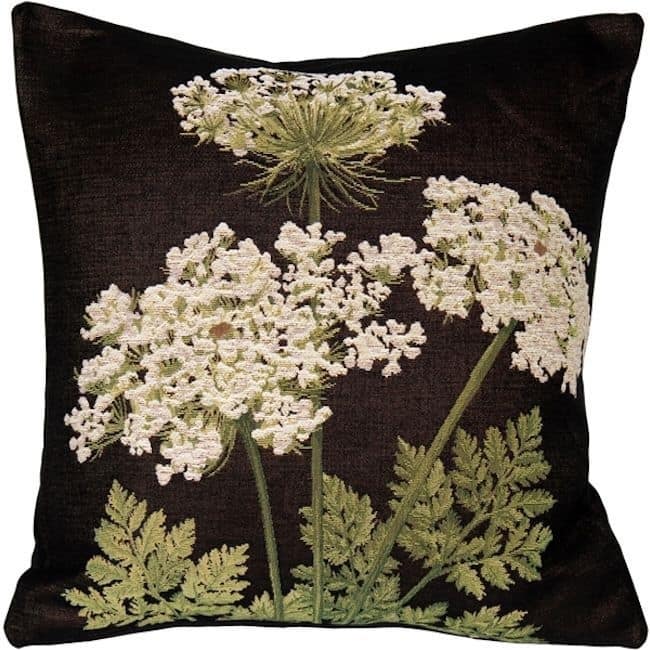Umbel Floral French Tapestry Throw Pillow