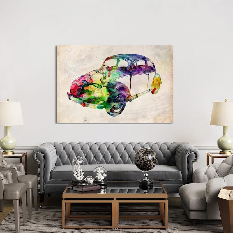 iCanvas "VW Beetle (Urban)" by Michael Tompsett Canvas Print