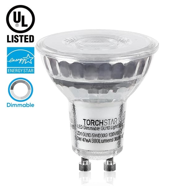 GU10 LED Light Bulb, 3000K Warm White 1 - Overstock -