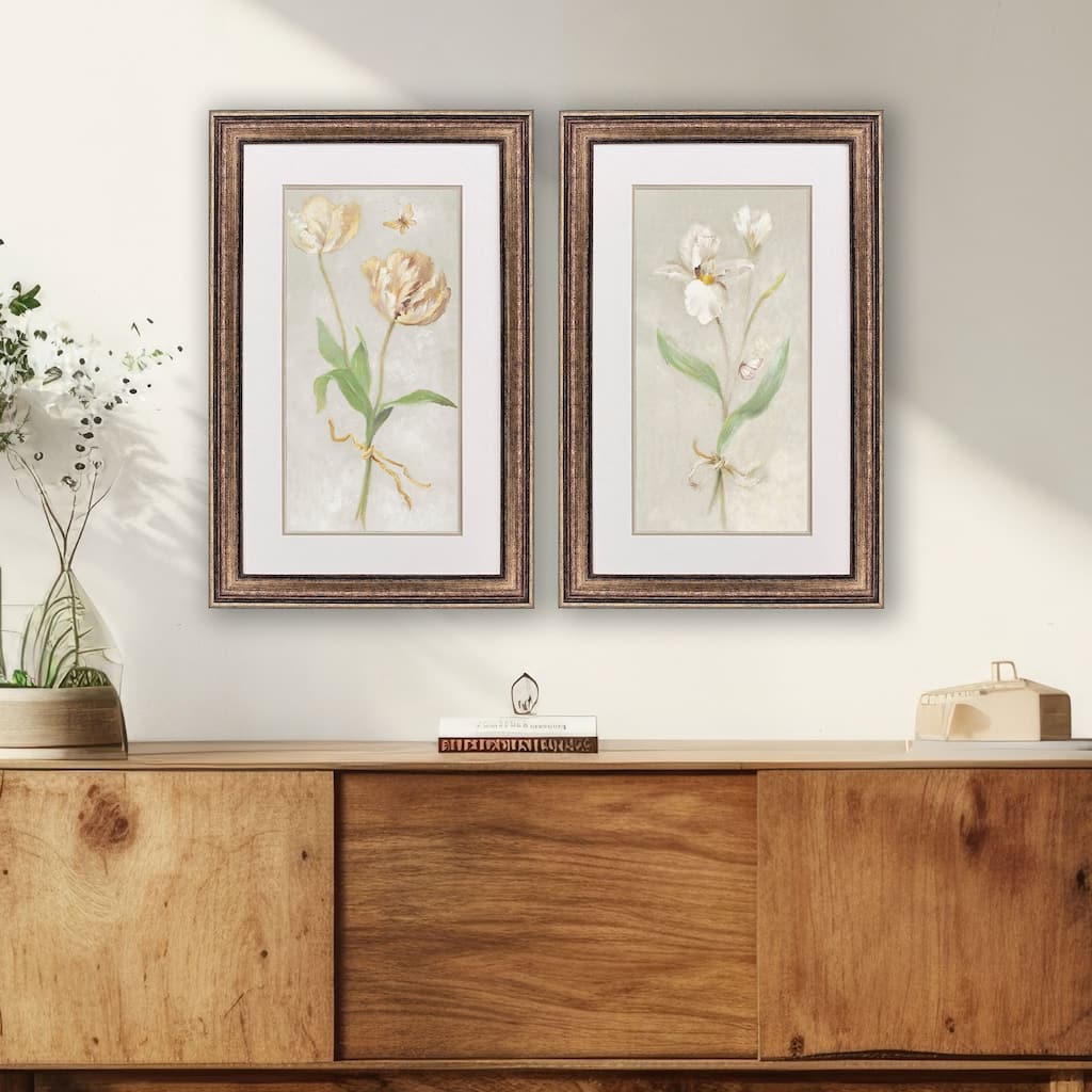 Paragon Tulip & Iris Framed Art - Set of 2