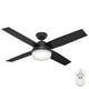 preview thumbnail 12 of 23, Hunter 52" Dempsey Ceiling Fan w/LED Light Kit, Handheld Remote - Contemporary, Transitional