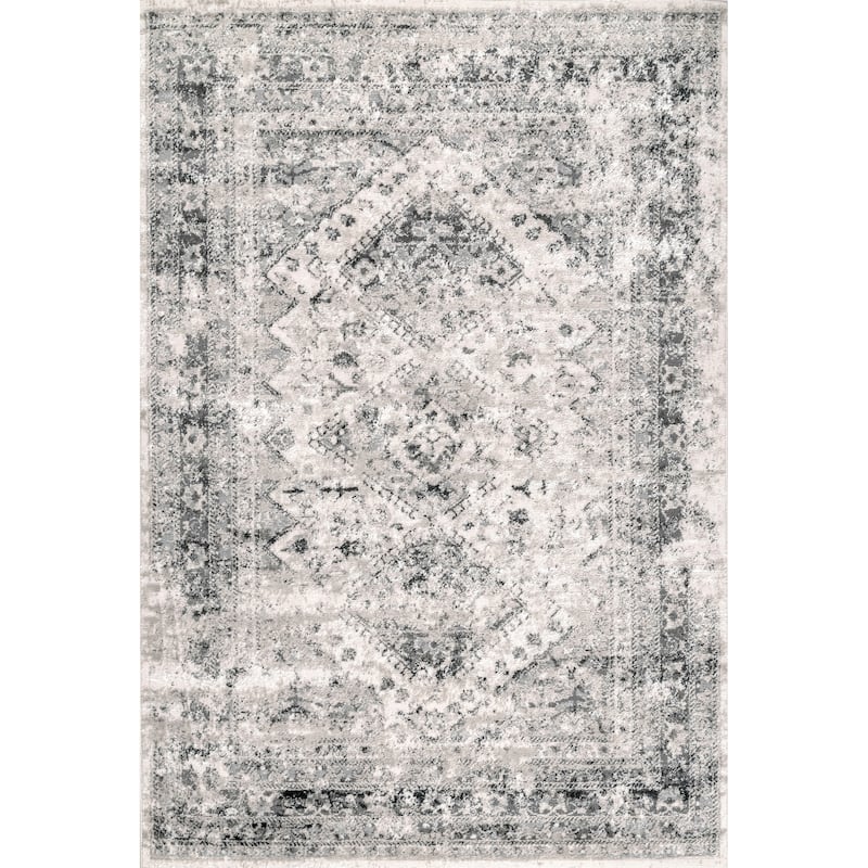 Nuloom Madisson Vintage Faded Medallion Area Rug