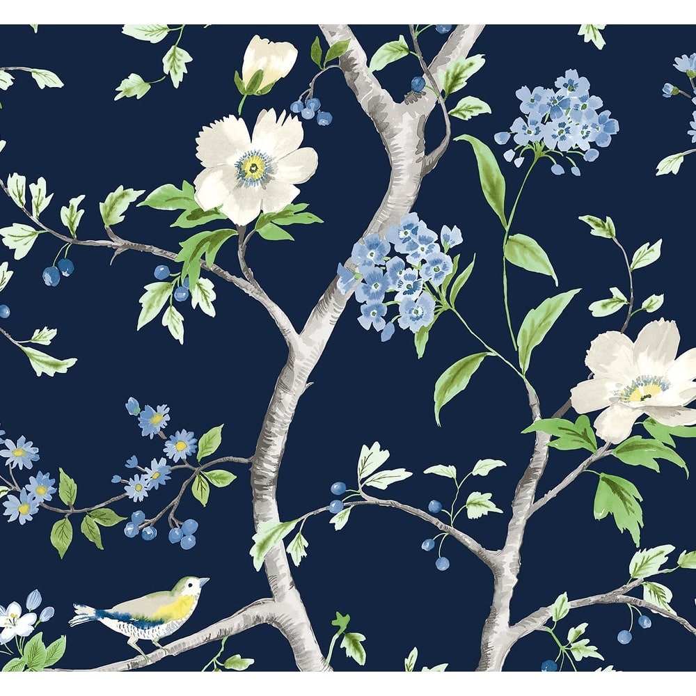 Luxe Haven Floral Trail Peel and Stick Wallpaper