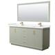 Option Light Green / Carrara Cultured Marble Top / Satin