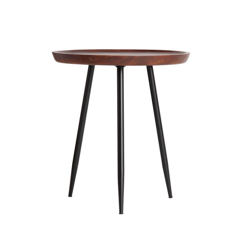 MH London Chervey Natural Mango Wood Living Room Side Table