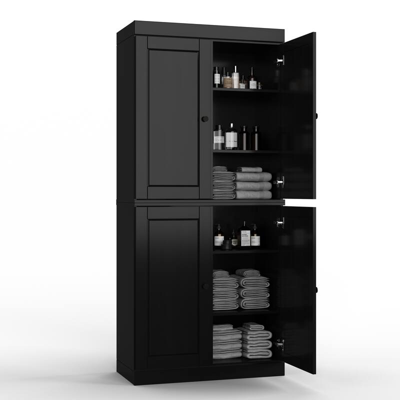 100% Solid Wood 32" Bathroom Cabinet with Optional Doors by Palace Imports