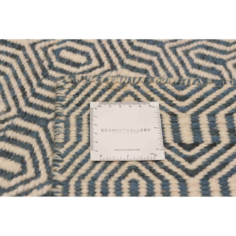 Nevada Blue Kilim 4'11" x 7'10" - 4'11 x 7'10