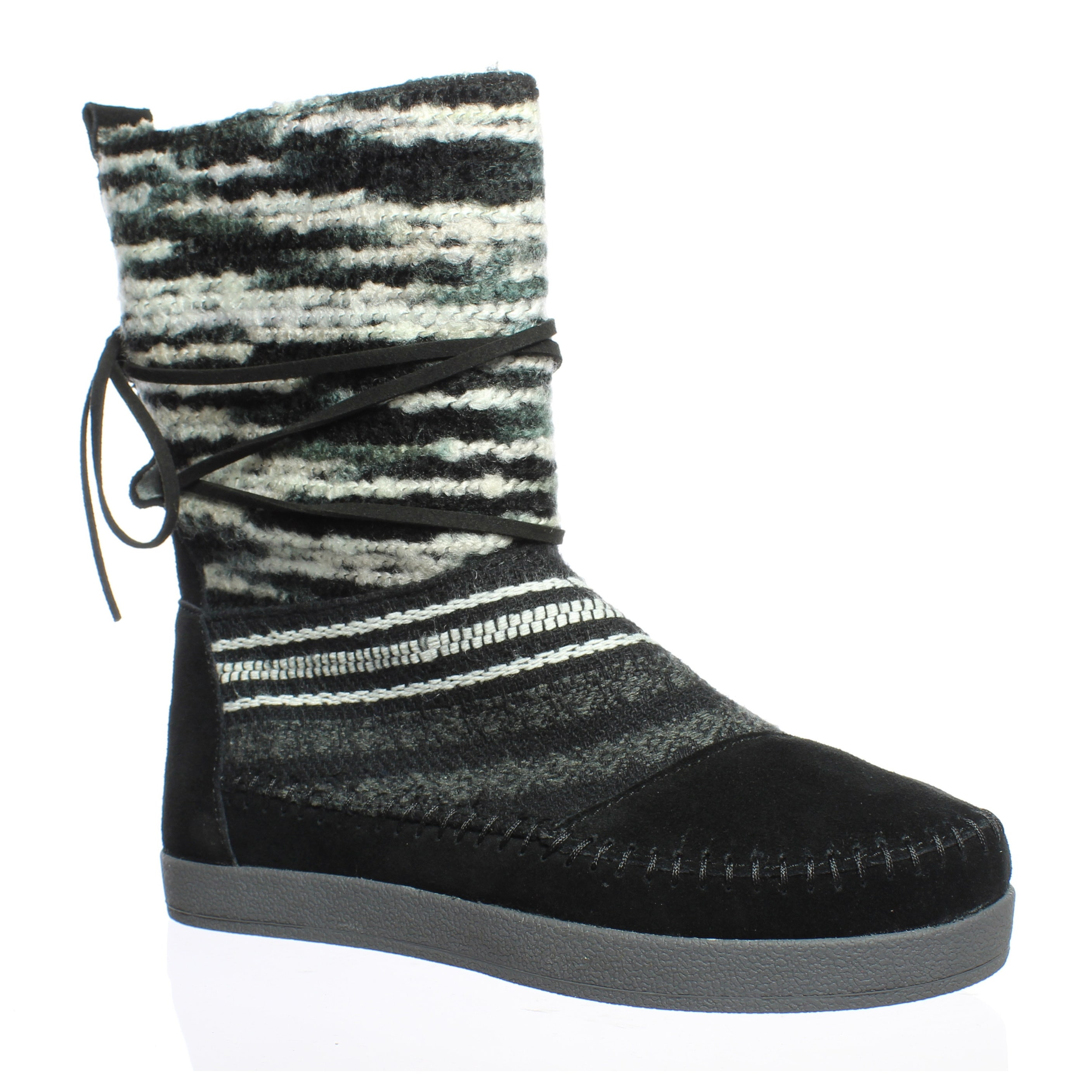 TOMS Womens Nepal Black Ankle Boots 
