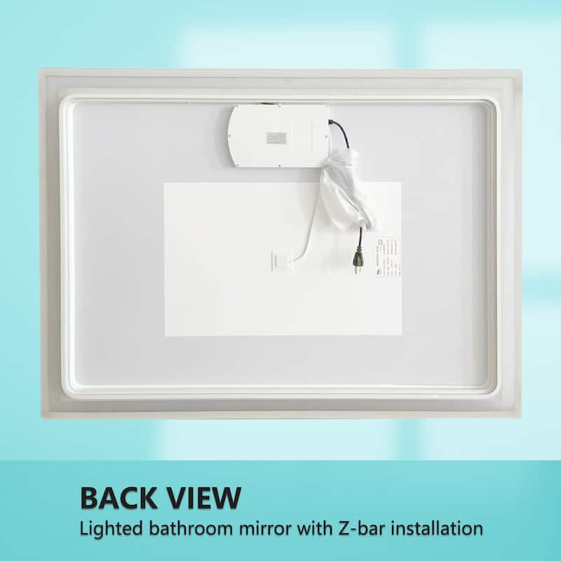 ExBrite Anti-fog LED Frameless Bathroom Mirror