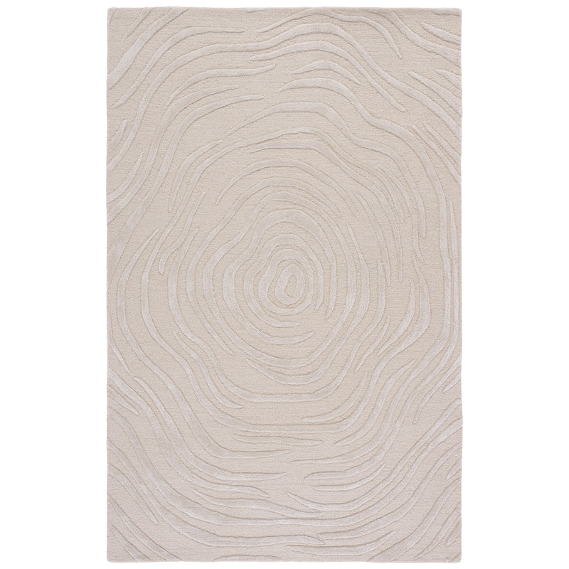 SAFAVIEH Handmade Glamour Oprica Contemporary Wool Rug - 4' x 6' - Beige