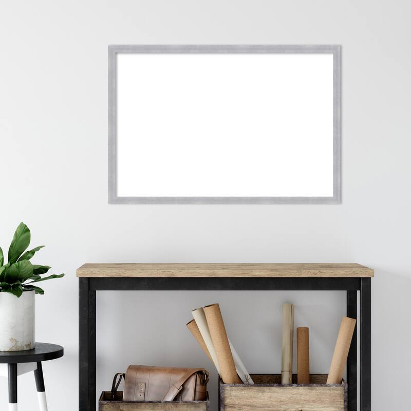 Amanti Art Grace Brushed Gold Narrow Framed Dry Erase Magnetic Board