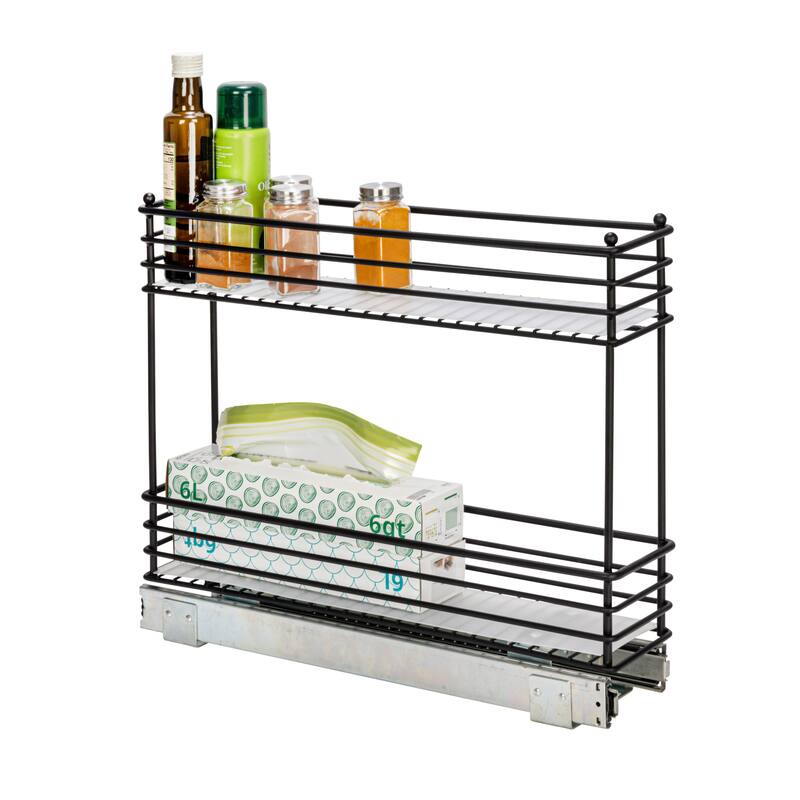 Household Essentials Slide-Out Storage Organizer - 2-Tier Design
