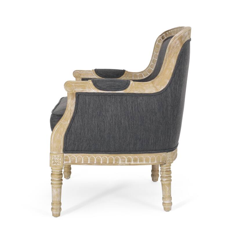 Charcoal 35" Upholstered Club Chair