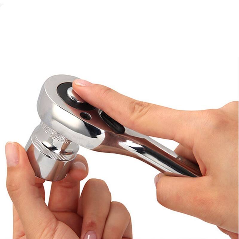 46pcs 1/4-inch Combination Drive Socket Bit Ratchet Socket Wrenches