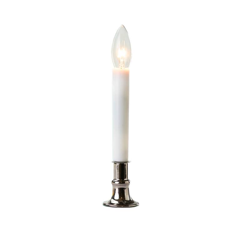 Lighted Christmas Window Candles with Sensor - 9" - Set of 4