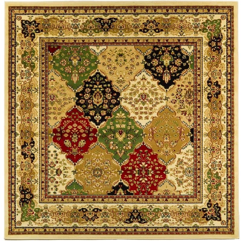 SAFAVIEH Lyndhurst Lyndy Traditional Oriental Rug - 6' Square - Multi/Ivory