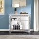 preview thumbnail 6 of 19, Glam Mirror Nightstand Bedside Table with 3 Drawer Chest