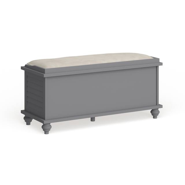 Maybelle Velvet Cushion Shutter Door Storage Bench by iNSPIRE Q Classic