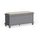 Maybelle Velvet Cushion Shutter Door Storage Bench by iNSPIRE Q Classic