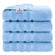 preview thumbnail 43 of 45, American Soft Linen 100% Cotton Turkish Bath Towels Large, 4 Pack Luxury Hotel Spa Quality Turkish Bath Towels Bathroom Sets Sky Blue