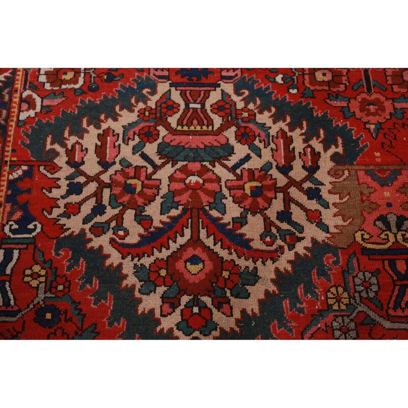 Hand Knotted Oriental 100% Wool Carpet Traditional Geometric Red Bakhtiari Area Rug - 18' 0'' X 12' 9''
