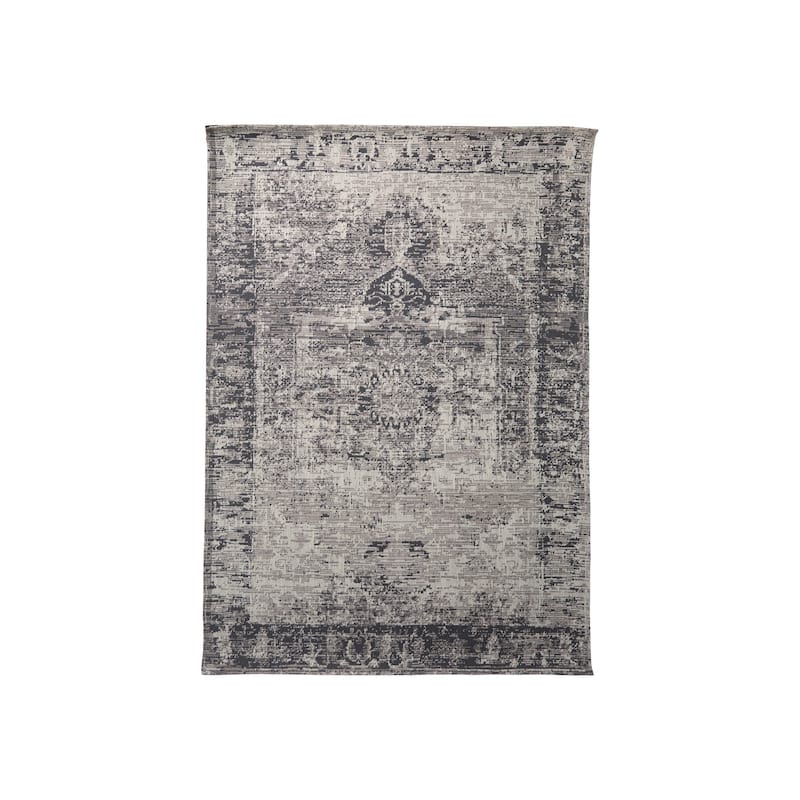 Greyson 8 x 10 Gray Wool and Polyester Area Rug - 120.0L x 96.0W x 0.4H