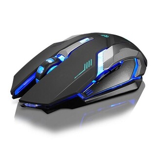 Rechargeable Wireless Silent LED Backlit USB Optical Ergonomic Gaming Mouse USA