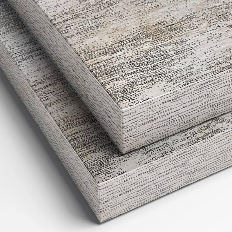 Sorbus Set of 2 Wall Mounted Nightstand Floating Shelves, Nautical/Coastal Styles with Distressed Finish