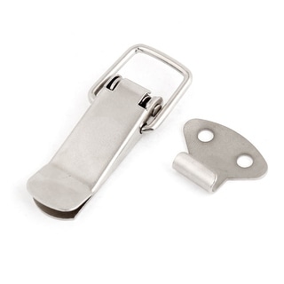 Spring Loaded Hasp Metal Spring Loaded Safety Toggle Latch Hasp for Case Box Pair - Silver ...