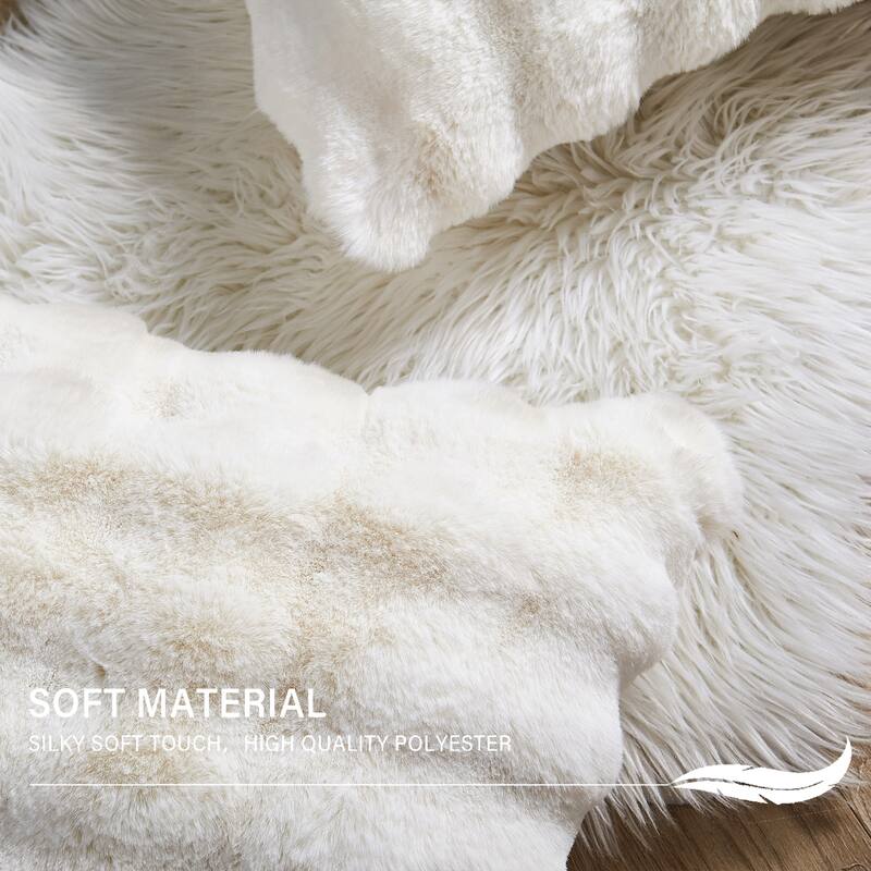 Bubble Textured FauxFur Pillow Shell Comfortable Fluffy Pillow Cover
