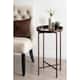 Kate and Laurel Celia Round Foldable Metal Accent Table