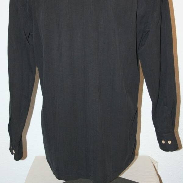 Shop Tommy Bahama Black Casual Shirt Medium 100 Silk Chest 46 L