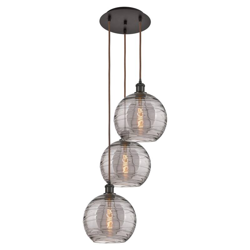 Innovations Lighting 113B-3P 36 17 Athens Deco Swirl Pendant Athens