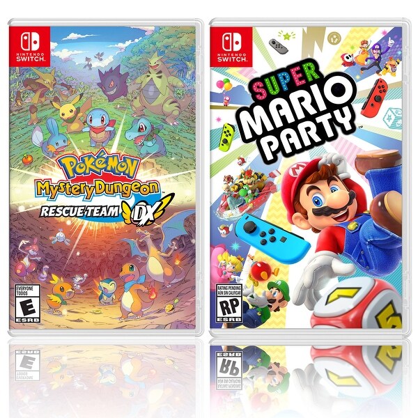 Shop Nintendo Pokemon Mystery Dungeon: Rescue Team DX Bundle with Super Mario Party - Black ...