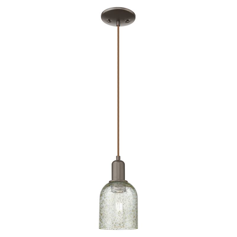 Innovations Lighting Endless Possibilities Arcadia - Caledonia - 1 Light 5" Cord Hung Mini Pendant - Oil Rubbed Bronze/Mica