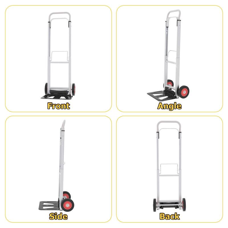 Aluminum Folding Hand Truck ,Heavy Duty Collapsible Dolly Cart