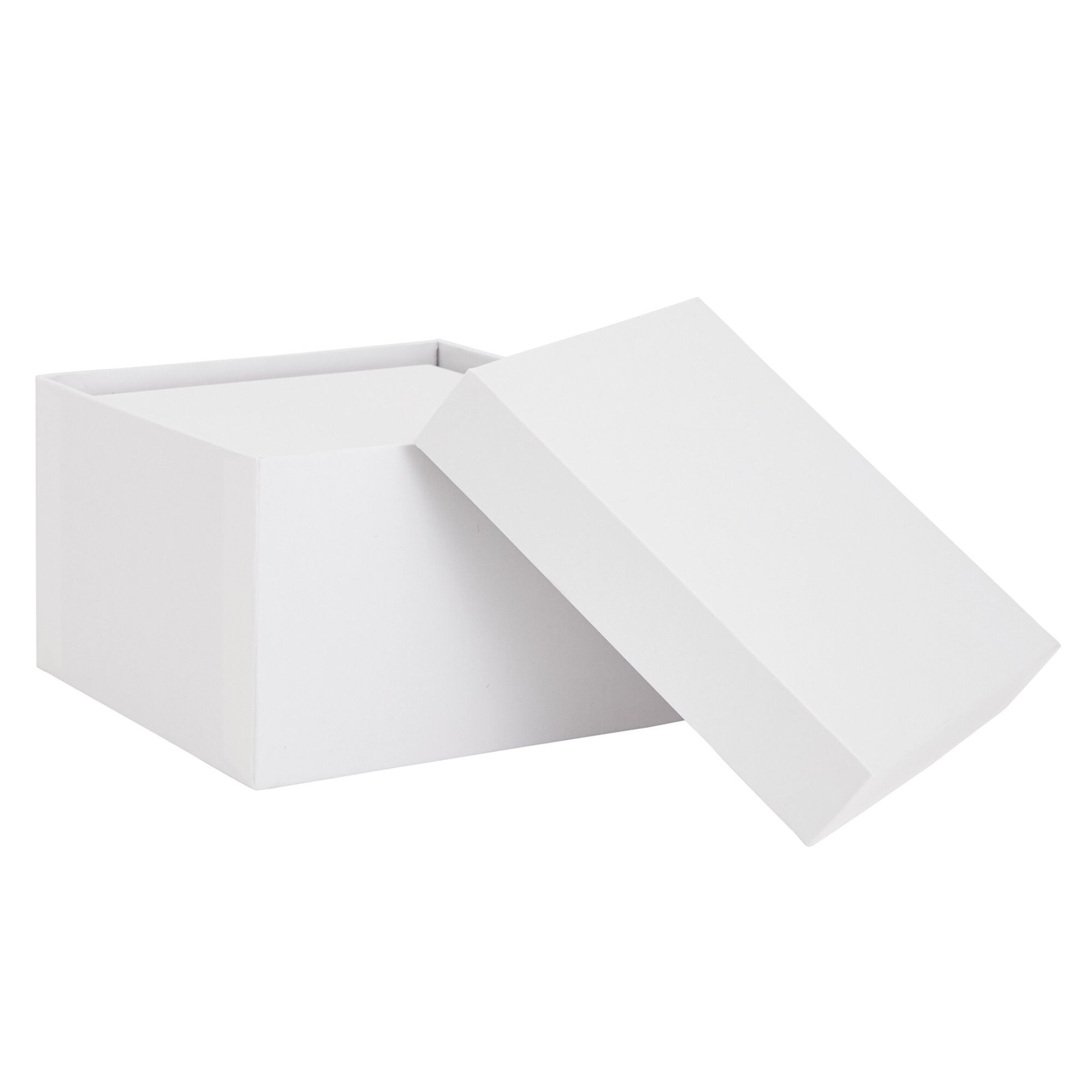 Blue Panda Square Nesting Gift Boxes, 4 Sizes - White - Bed Bath