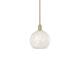 Option Brushed Brass / White Mouchette
