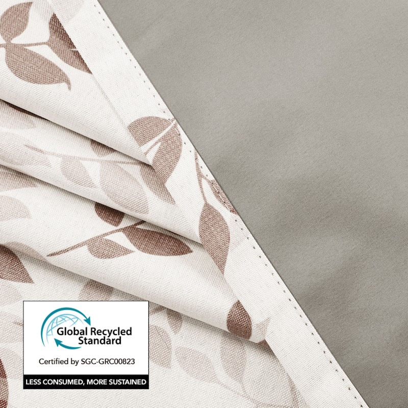 Deconovo Recycled Pinch Pleat Blackout Curtains for Bedroom 2 Panels