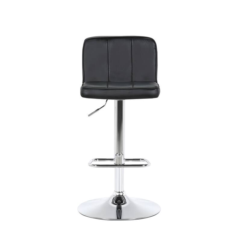 Porthos Home Marlon Bar Stool, PU Leather, Adjustable Height