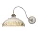 Option Aged Galvanized Steel / Antique Ivory Shade