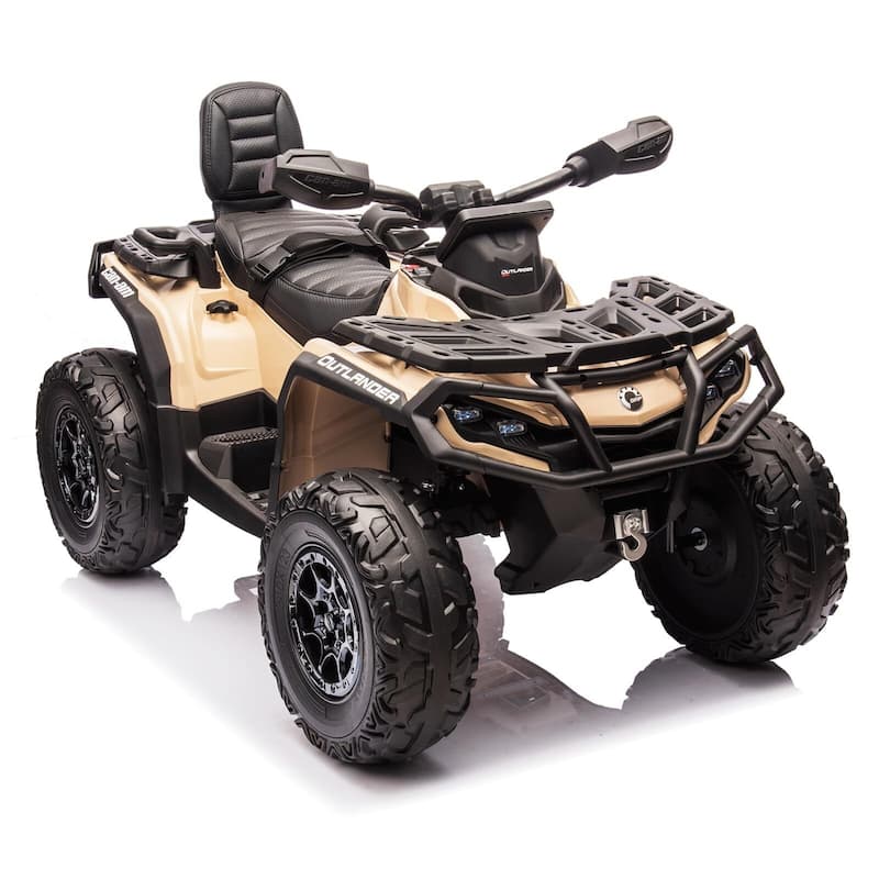 2 Seater Ride On ATV for Kids - Brown