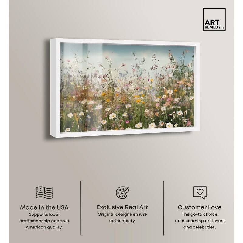 Glimmering Glade Garden III Shadowbox by Art Remedy