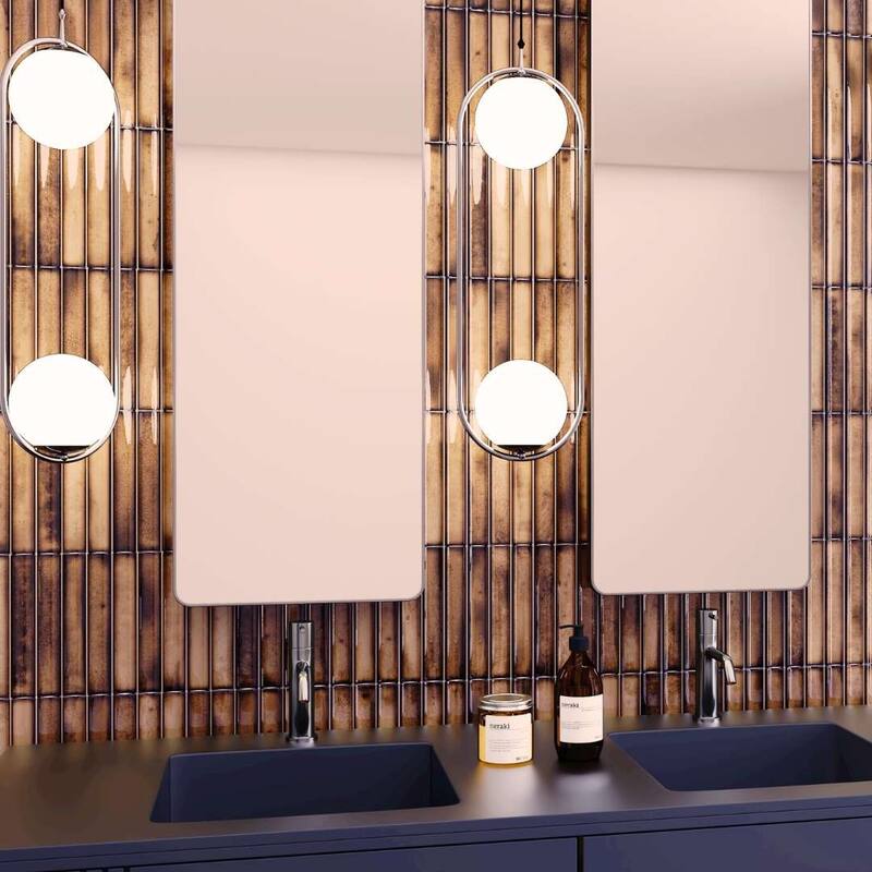 The Tile Life Sakura Fluted 4.5x9 Porcelain Wall Tile