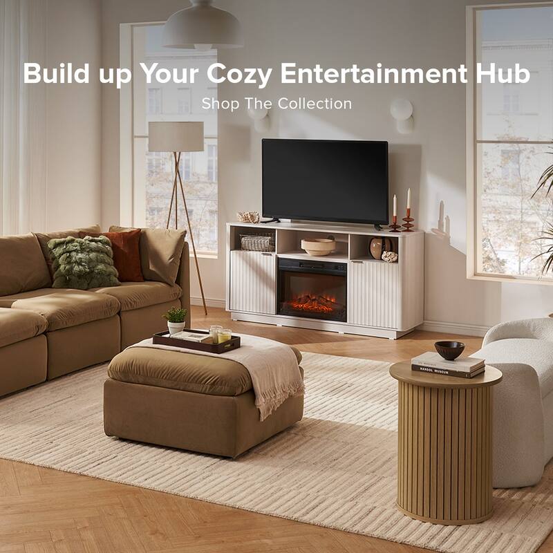 Mopio Brooklyn 59" Electric Fireplace TV Stand
