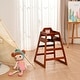 preview thumbnail 13 of 23, Wooden Double Solid Wood Feeding,Portable High,Baby Booster Chair Brown