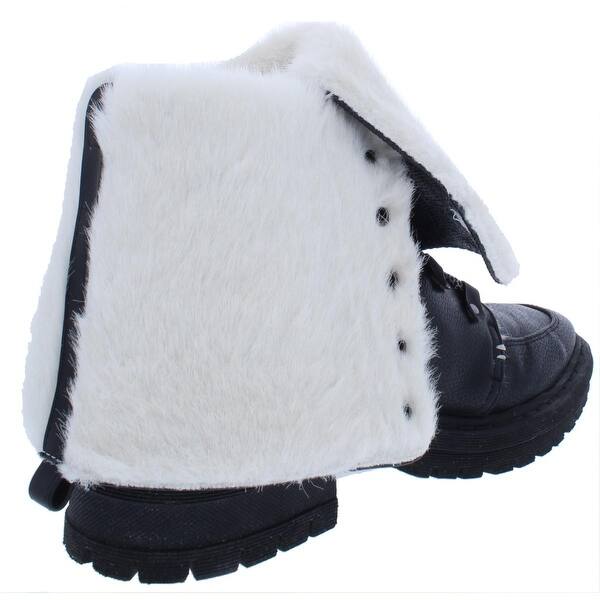 Shop Circus By Sam Edelman Womens Liam Combat Boots Faux Fur Lined