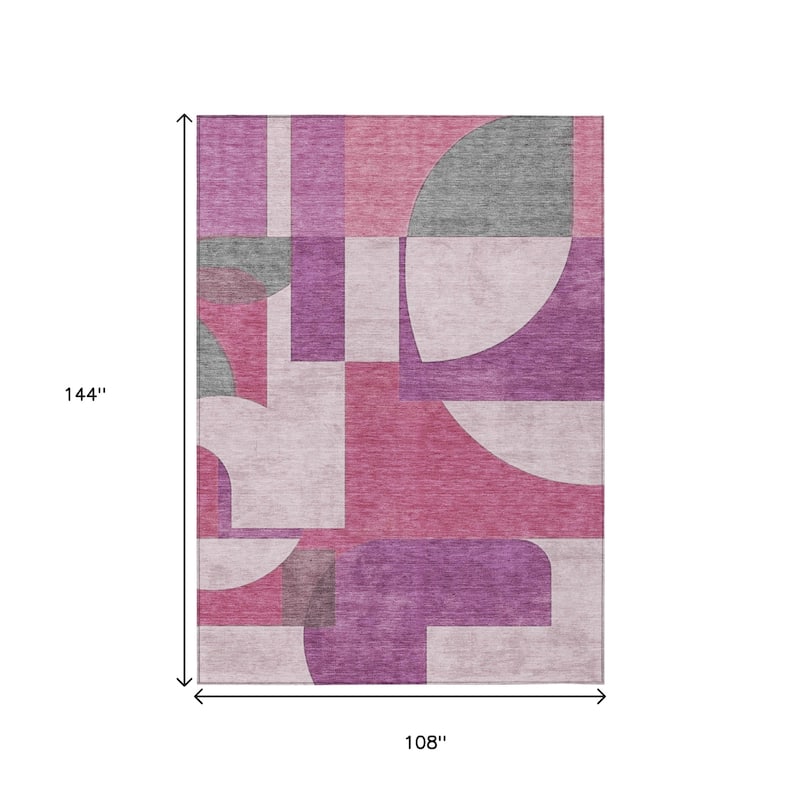 HomeRoots Geometric Modern Rectangle Outdoor Rug