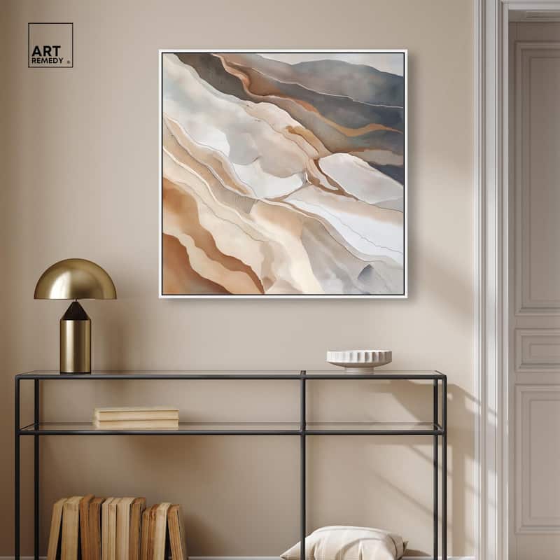 Earthen Flow Canvas by Art Remedy