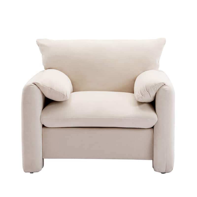 Chenille Oversized Armchair Accent Chair Single Sofa